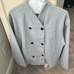 Woman’s jacket grey sz lg new with tags Banana Republic